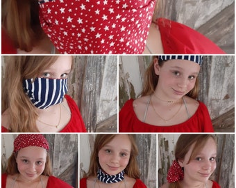 8- way Convertible Reversible- Washable- Re-usable- Face masks