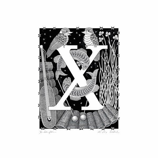 Custom Letter X Art Etsy