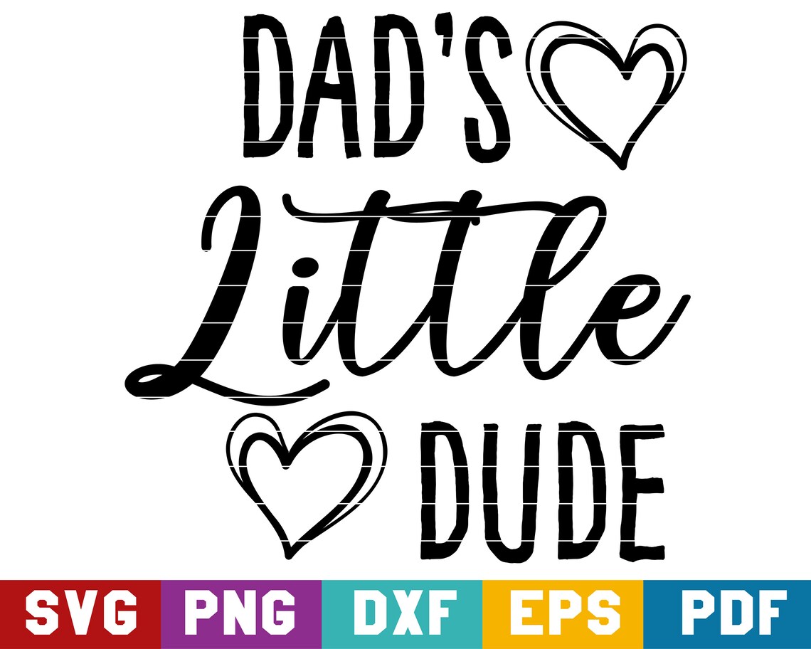 Dads Little Dude SVG New Baby Baby Boy Newborn Dad's | Etsy
