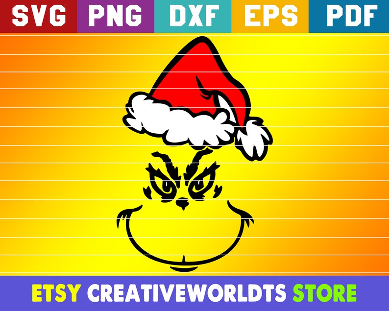 Download Grinch Face SVG Grinch With Santa Hat SVG The Grinch ...