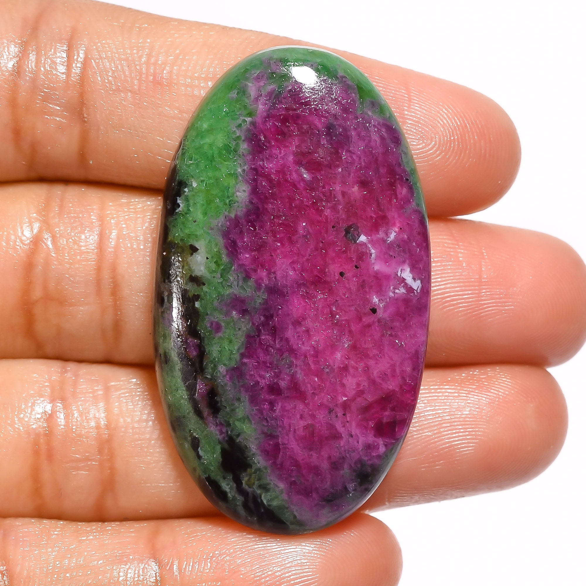 Beautiful Top Grade Quality 100% Natural Ruby Zoisite Oval Shape Cabochon Loose Gemstone Pair For Making Earrings 37.5 Ct 29X17X4 mm AR-506 Beautiful Top Grade Quality 100% Natural Ruby Zoisite Oval Shape Cabochon Loose Gemstone Pair For Making Earrings 37.5 Ct 29X17X4 mm AR-506
