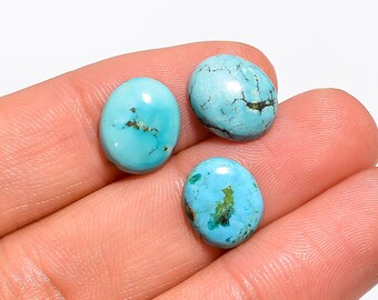 Gorgeous Top Grade Quality 100% Natural Tibetan Turquoise Oval Shape Cabochon Loose Gemstone  For Making Jewelry 11 Ct 16X13X6 mm JMK-11737