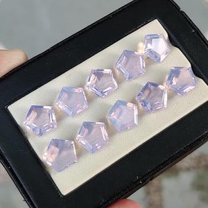 Lavender Quartz, Faceted Cut Fancy Shape 10X10 MM, Best High Quality Loose Gemstone.
