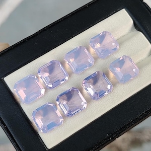 Lavender Quartz, Faceted Cut Cushion Shape 10X10 MM, Best High Quality Loose Gemstone.