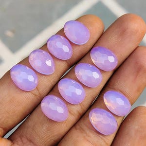 Lavender Quartz, Faceted HoneyComb Cut Fancy Shape, Size 14X10 MM, Best High Quality Loose Gemstone.