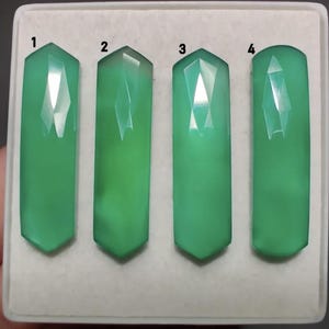 Faceted Chalcedony Cabochons: Loose Gemstone Mix for Jewelry