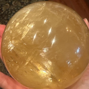 Large Orange Calcite Sphere