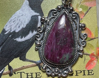 Ruby Zoisite Pendant