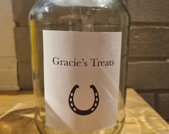 Horse treats labels - equestrian feed personlised