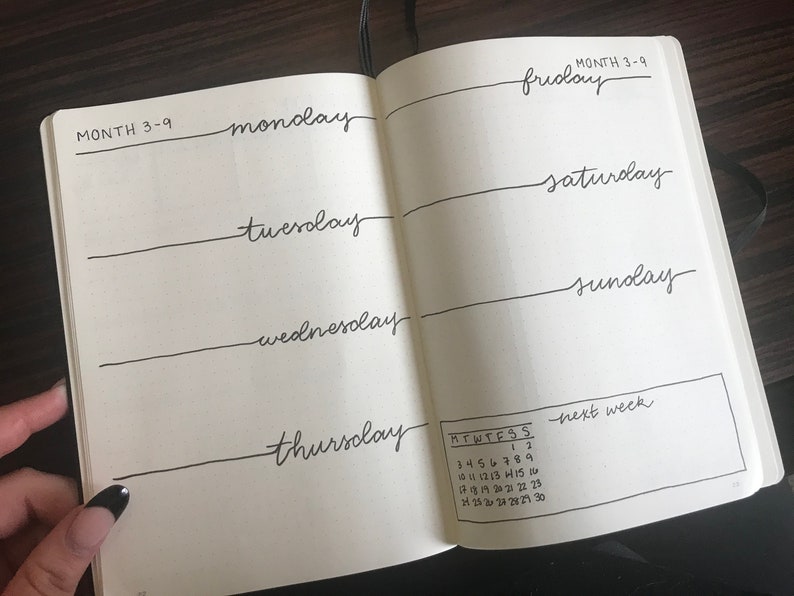 Custom Planner Custom Bullet Journal Productive Journal Etsy