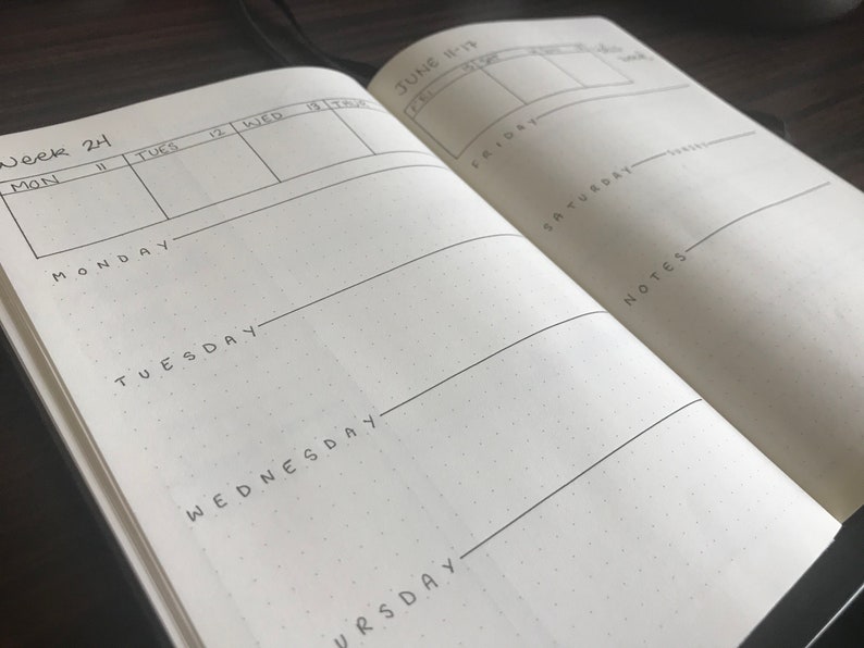 Custom Planner Custom Bullet Journal Productive Journal Etsy