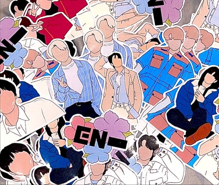 enhypen sticker set etsy
