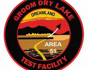 AUTHENTIC Groom Lake/Area 51 Sticker