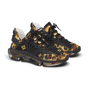 From The Throne Stylish Women&#39;s Mesh Sneakers, Casual Footwear, Trendy Athletic Shoes, Leopard Print Sneakers, Comfortable Everyday Shoes