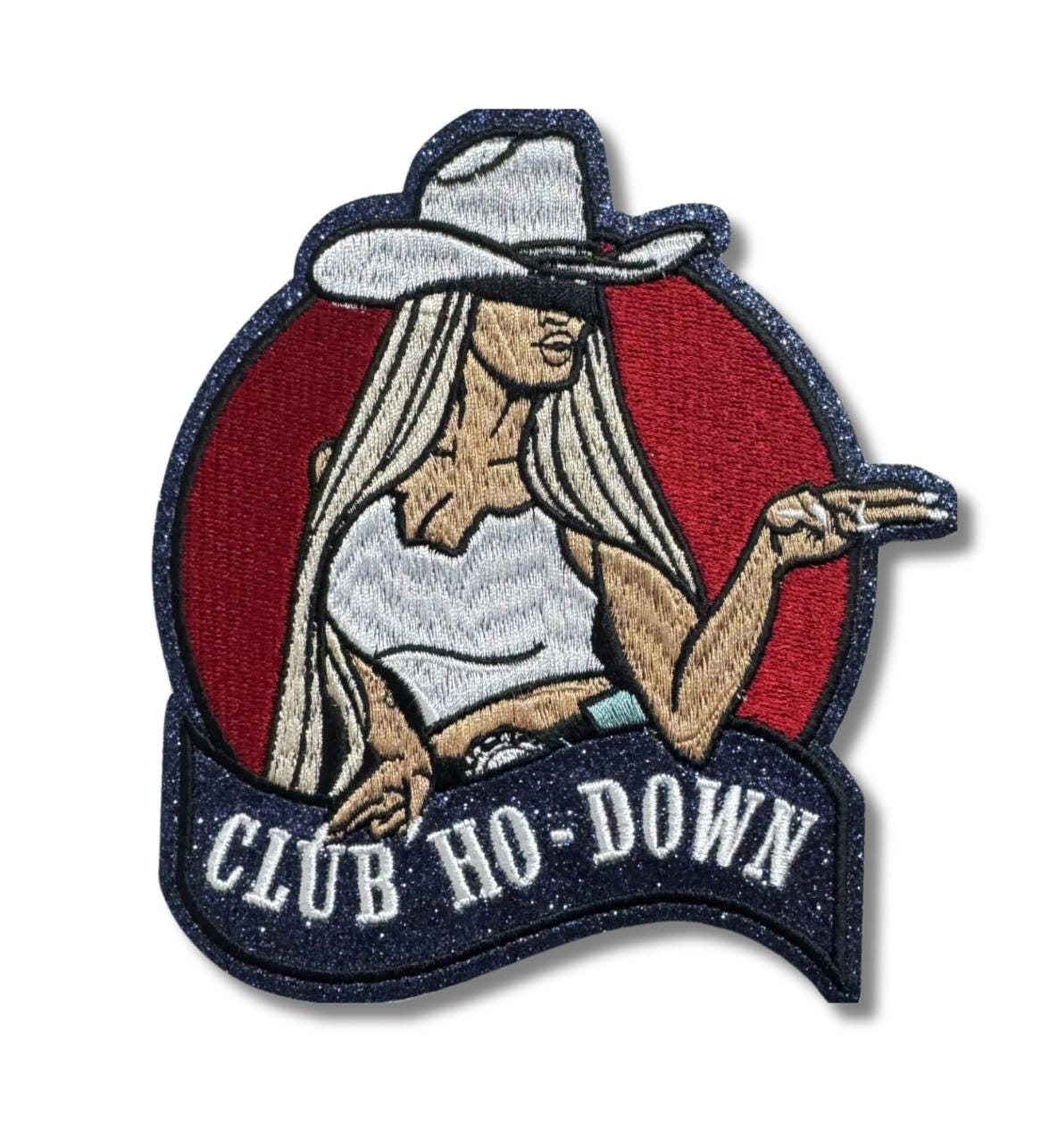 Ho -Down  Embroidery Patch Iron-On