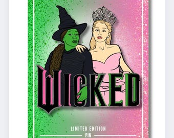 Wicked Inspired Pin Elphaba and Glinda Friendship Pin