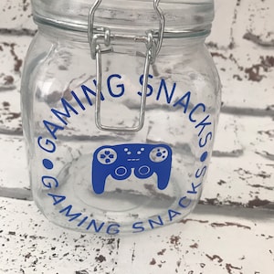 Gaming Snack Jar: Personalized Gamer Gift image 1