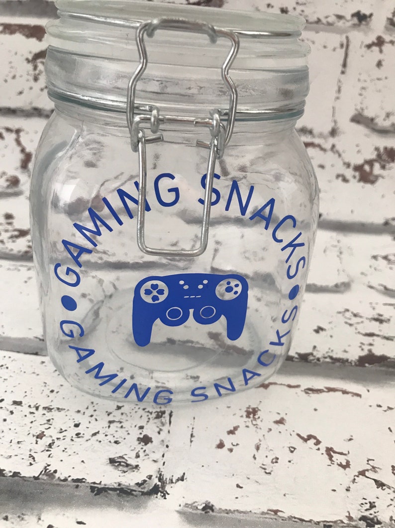 Gaming Snack Jar: Personalized Gamer Gift image 1