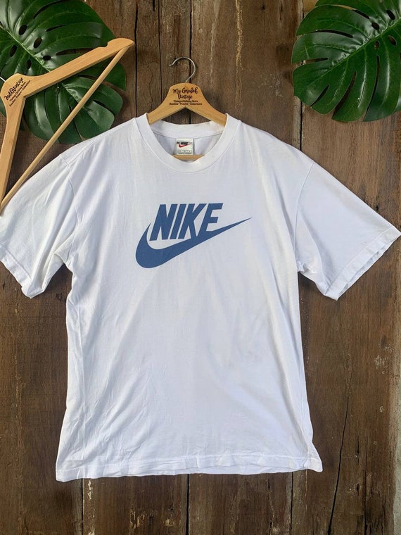 VENDIMIA Camisa NIKE Blanco Etiqueta Roja Etsy Mexico
