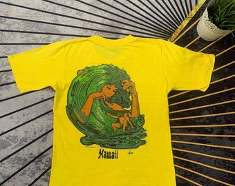 Vintage Shirt Hawaii 70’s Poly tees