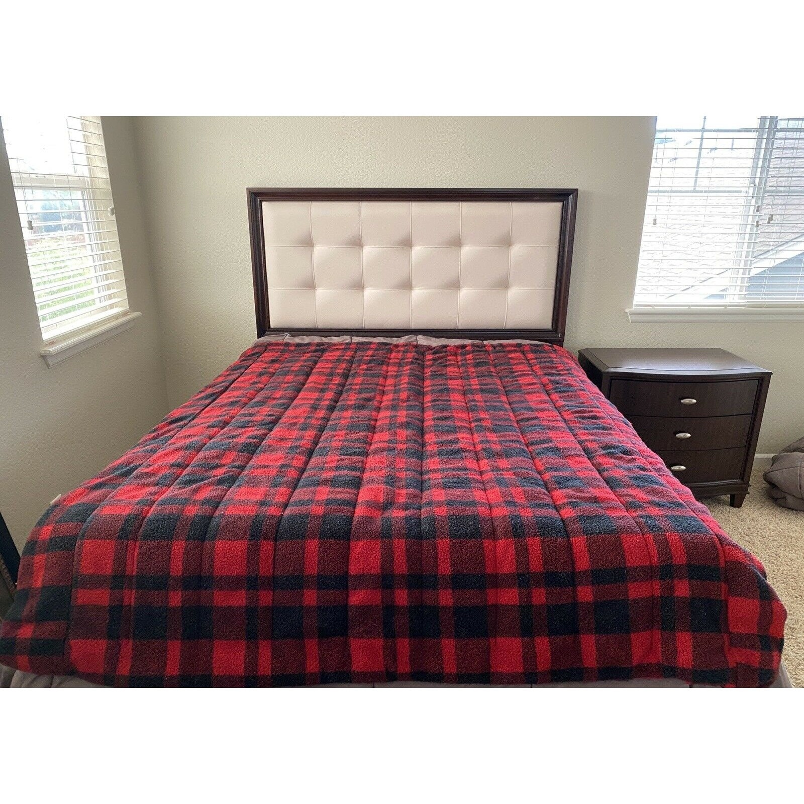 Ralph Lauren Buffalo Plaid Check Twin Comforter Cabin Lodge Red Black Reversible RARE Etsy UK