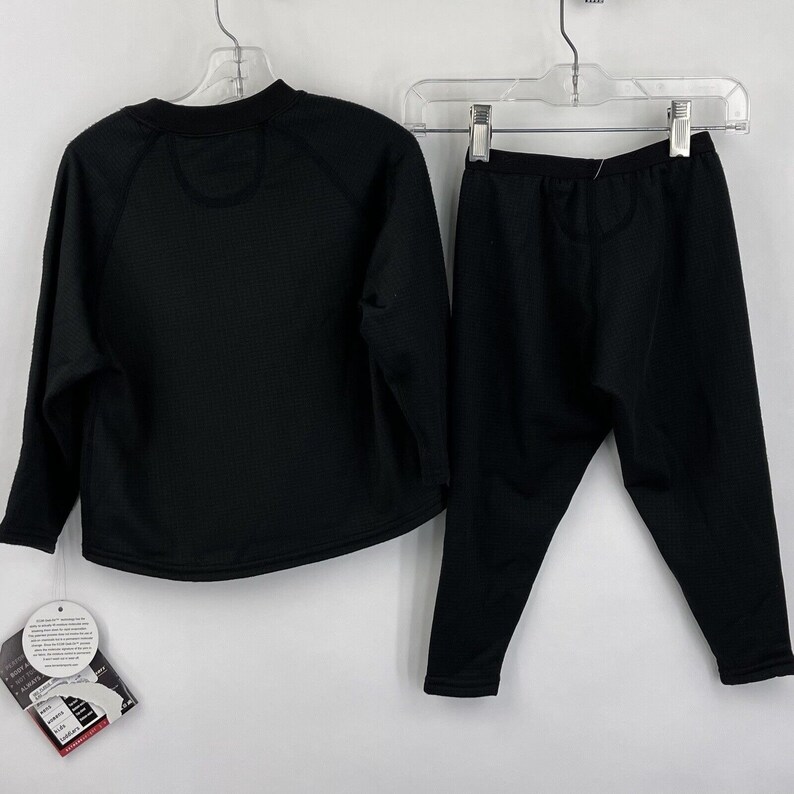 Body Sensors Kids Base Layer Set Size 2t Black Boys Girls Youth Pants