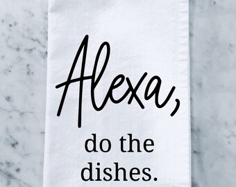 Alex do the dishes Tea Towel, Funny dish towel