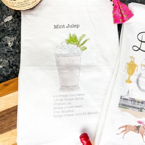 Mint Julep Tea Towel