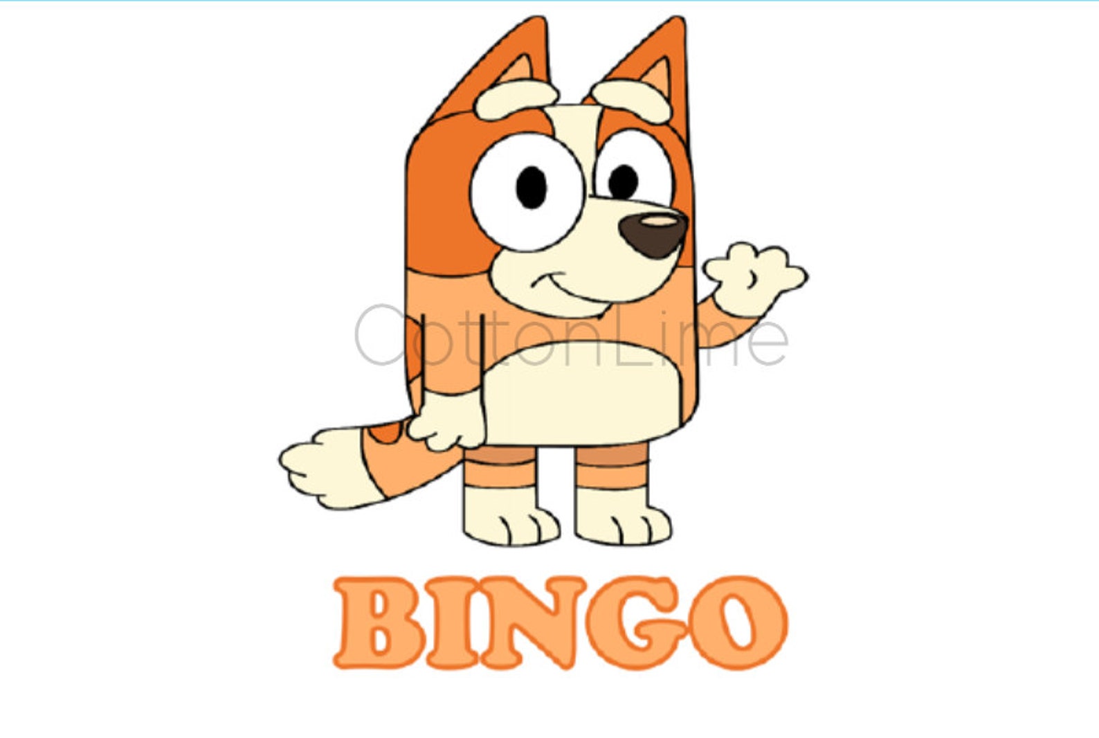 BINGO Bingo and Bluey Bluey Characters Ready to Press Etsy