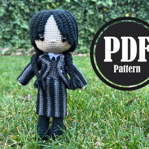 Wednesday PATTERN Crochet Doll