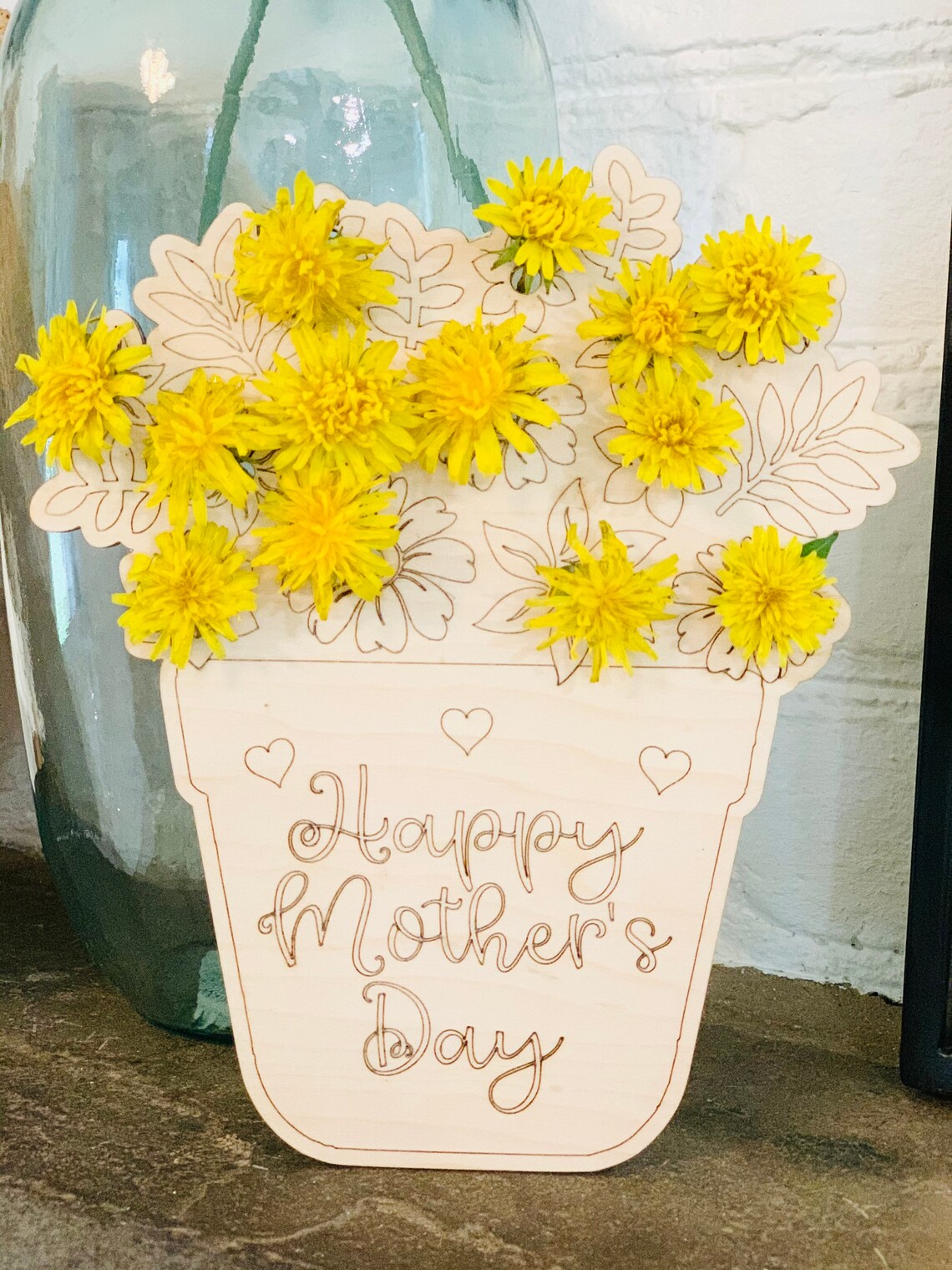 Gift for Mom/Hand Picked Flower Holder/Mothers Day Gift from Etsy