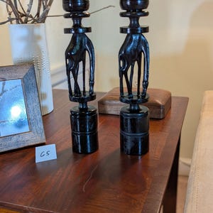 Pair of Giraffe Candlesticks