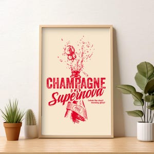 Champagne Supernova Prints A3, Oasis, Stampa su carta di seta