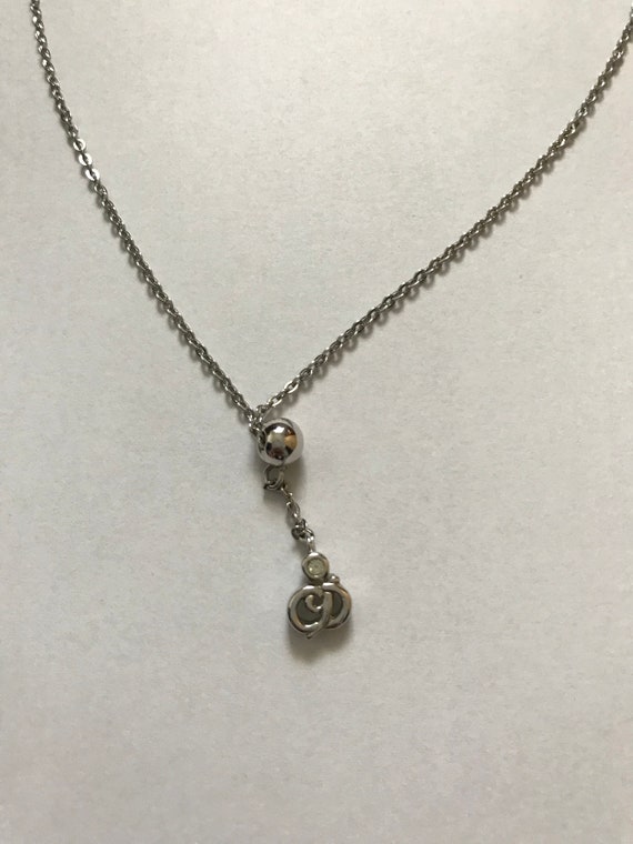 Dior silver necklace