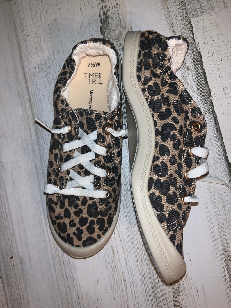 cheetah print slip on sneakers