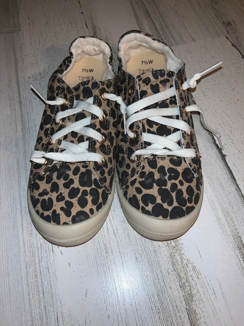 cheetah print slip on sneakers