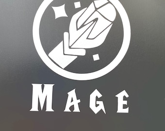World of Warcraft inspired Mage class icon vinyl decal