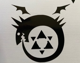 Full Metal Alchemist Brotherhood Ouroboros Vinyl Sticker Decal Logo