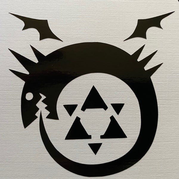 Full Metal Alchemist Brotherhood Ouroboros Vinyl Sticker Decal Logo