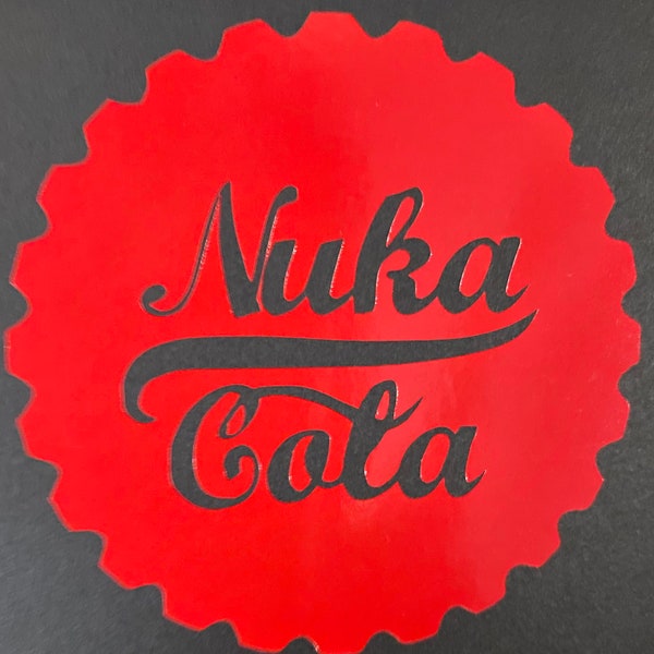 Fallout Nuka Cola Bottle cap Vinyl Sticker Decal