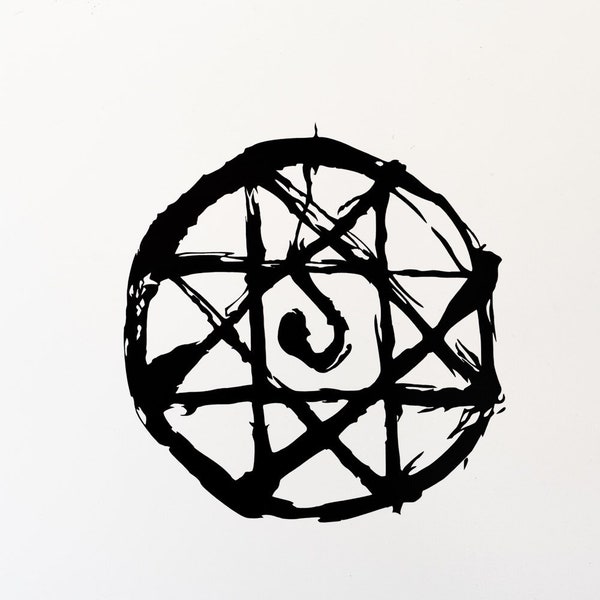 Full Metal Alchemist  Brotherhood Alphonse Blood Seal Blood rune Vinyl Sticker Decal Logo