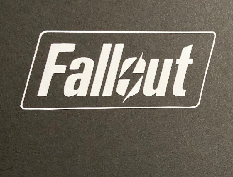 Fallout Logo Vinyl Sticker Decal Etsy Ireland