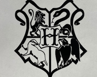 hogwarts sticker etsy