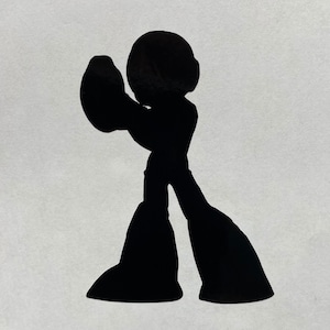 Mega Man Silhouette Vinyl Decal Sticker