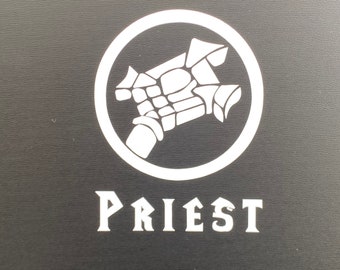 World of Warcraft inspired Priest class icon vinyl decal
