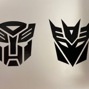 Transformer Autobot & Decepticon combo pack Vinyl Sticker Decal Logo