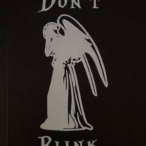 Doctor Who Weeping Angel Don’t Blink Vinyl Sticker Decal