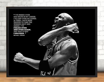 Michael Jordan Quote Etsy