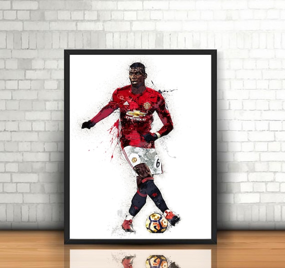 Football Wall Poster Print Manchester United 43cm x 61cm // 17 Inches x 24 Inches A2 Man Utd Paul Pogba