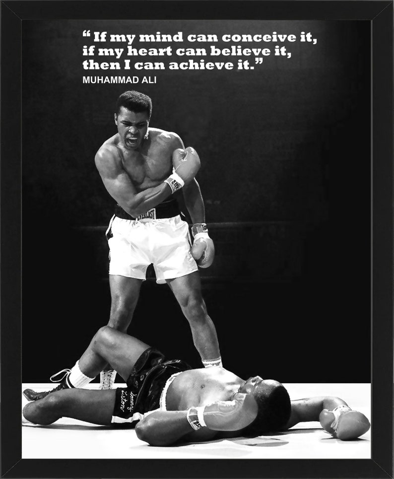 Muhammad Ali Sports Poster For Wall Art Decor Gym Home Etsy